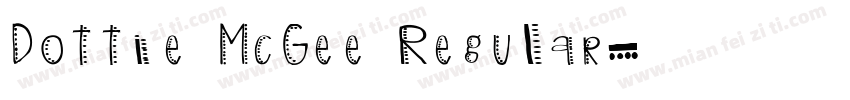 Dottie McGee Regular字体转换